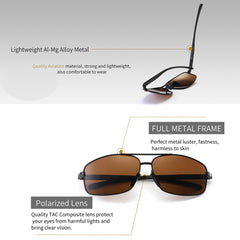 SUNGAIT Ultra Lightweight Rectangular Polarized Sunglasses UV400 Protection