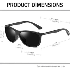 KANASTAL Polarized Sports Sunglasses for Men Women, Classic Square Sun Glasses Driving Cycling Outdoor Lightweight Shades for Womens 100% UV400 Protection