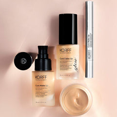 Korff Liquid Foundation, Lifting Glow Effect, Anti-Aging Formula and Long Hold with Hyaluronic Acid 02, 30 ml