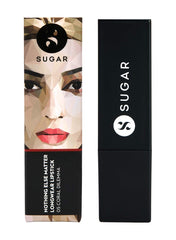 Sugar Cosmetics Nothing Else Matter 05 Coral Delima (Bright Orange Red), 3.5g