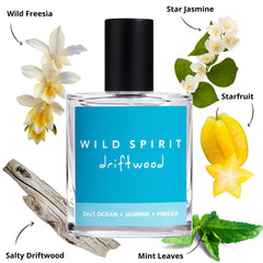 Wild Spirit Driftwood Eau De Parfum Spray | Fresh, Airy Cruelty-Free Perfume for Women, 1 fl oz/30mL