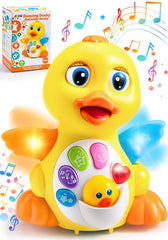 JOYIN Dancing Walking Yellow Duck Baby Toy with Music and LED Light Up for Infants, Musical Toy Babies Toddlers Interactive Learning Development