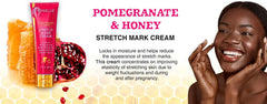 Mielle Organics Pomegranate & Honey Stretch Mark Cream, Sulfate and Paraben Free, 3 Ounces