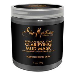 SHEA MOISTURE African Black Soap Clarifying Mud Mask For Unisex 6 Ounce 6.0 Ounce Multi
