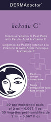 DERMAdoctor Kakadu C Intensive Vitamin C Peel Pads 30Pads, Pack of 1, white