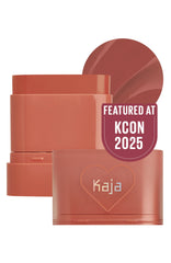 Kaja Dewy Bar Cheeks & Lip β Cranberry Cooler - Creamy Blusher Stick with Vitamin & Hyaluronic Acid, Moisturizing & Easy Blend