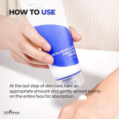 ISNTREE Hyaluronic Acid Aqua Gel Cream 2.71 fl.oz. (80ml) Night Cream, Day Cream, Deep Moisturizing, Skin Protection, Sebum Control, Smoothing |