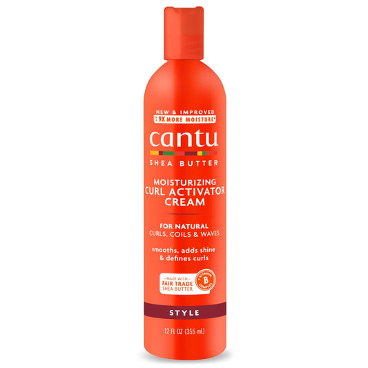 Cantu Shea Butter for Natural Hair Moisturizing Curl Activator Cream, 12 Ounce