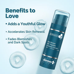 The Derma Co X Dr.V Skin Renew Abc Peptide Exfoliator Serum With Mandelic Acid,Lactic Acid,And Peptides-30Ml|1% Salicylic Acid|Accelerates Skin Regeneration|Reduces Blemishes&Dark Spots