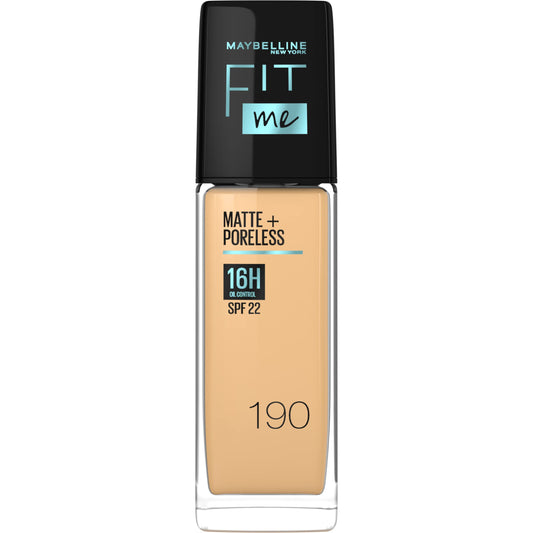 Maybelline New York New York Fit Me Matte & Poreless Foundation 16H Oil Control with SPF 22-190