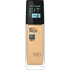 Maybelline New York New York Fit Me Matte & Poreless Foundation 16H Oil Control with SPF 22-190