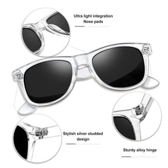 KANASTAL Polarized Sunglasses Men, Fashion Square Sun Glasses Women, Classic Shades for Womens, Driving Fishing Outdoor 100% UV400 Protection