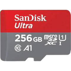 SanDisk Ultra microSDXC 256GB Memory Card with SD Adapter β Up to 150MB/s (SDSQUAC-256G-ASLMA)