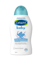 Cetaphil Baby Gentle Wash & Shampoo, Foaming Hair & Body Wash for Sensitive Skin, Unscented, 300ml