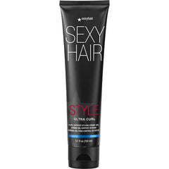 SexyHair Style Ultra Curl Support Styling Crème-Gel, 5.1 Oz | High Control | Adds Definition and Long-Lasting Shape
