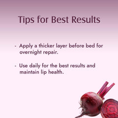 Aravi Organic Beetroot Lip Balm For Women & Men | For Dark Lips, Lip Lightening, Dry & Chapped Lips | Makes Soft & Glossy Lips