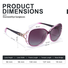 FIMILU Sunglasses for Women Trendy Polarized Sunglasses Oversized Big Sun Glasses Ladies Shades UV Protection