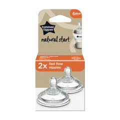 Tommee Tippee Closer to Nature Fast Flow Baby Bottle, 6+ months – 2pk