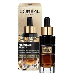 L’Oréal Paris Anti-Ageing Night Serum to Promote Cell Regeneration with Antioxidants and Vitamin E, Age Perfect Cell Renaissance Midnight Serum, 30 ml