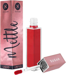 SUGAR Cosmetics Mettle Liquid Lipstick - 04 Sirius (Cherry Red)