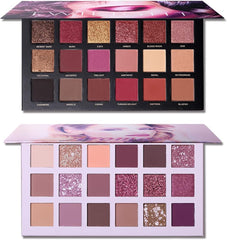 NALACAL 2Pcs Nude Eyeshadow Palette Makeup Set, Matte Shimmer Glitter Pressed Pearl All Highly Pigmented Blending Powder, Natural Velvet Texture Eye Shadow Kit