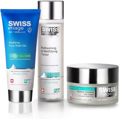 Swiss Image All Day Hydration Regime Pack Mattifying Face Wash 200ml , Mattifying Face Toner 200ml & Day Cream 50ml For Intense Hydration W/SPF Filter