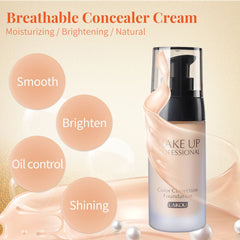3 Colors Matte Liquid Makeup Base - Concealer, Sun Block Cream, BB Cream (#3)