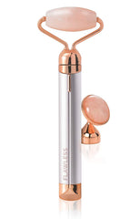 Finishing Touch Flawless Contour Vibrating Facial Roller and Massager, Rose Quartz