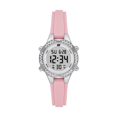 Skechers Women's Brinkley Digital Chronograph Watch, Color: Silver, Blush (Model: SR6282), Blush