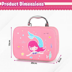 Home Smart Kids Makeup Kit for Girl Play Real Gold Makeup Set, 21 Pcs Washable Makeup Set for 3+ Years Old Little Girls Birthday Gifts - Safe & Non Toxic, Pink, 20 PCs