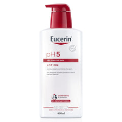 Eucerin pH5 Body Lotion with Dexpanthenol and Hyaluronic Acid, Intensive Moisturize & Quickly Absorbs, Suitable for Daily Moisture on Allergy-Prone Skin & Dry Sensitive Skin, 400ml