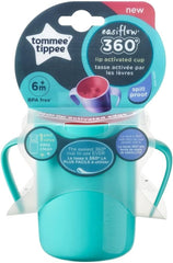 Tommee Tippee 360° Training Cup for Babies with INTELLIVALVE Leak and Shake-Proof Technology and BACSHIELD Antibacterial Technology, 6m+, 200ml, Pack of 1, Green