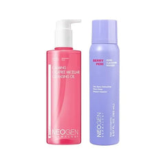 NEOGEN DERMALOGY Glow & Purify Duo calming cica oil & Berry Peri Pore Cleansing Mousse