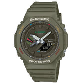 Casio G-Shock Analog-Digital World Time Watch-Green