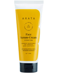 Arata Hydrating Face Serum-Cream For Enhanced, Tightened Skin | Ayurvedic Rosehip, Lavender & Evening Primrose Oil For Skin Elasticity | All Natural, Vegan & Cruelty-Free | For Women & Men - 3.4 Fl Oz