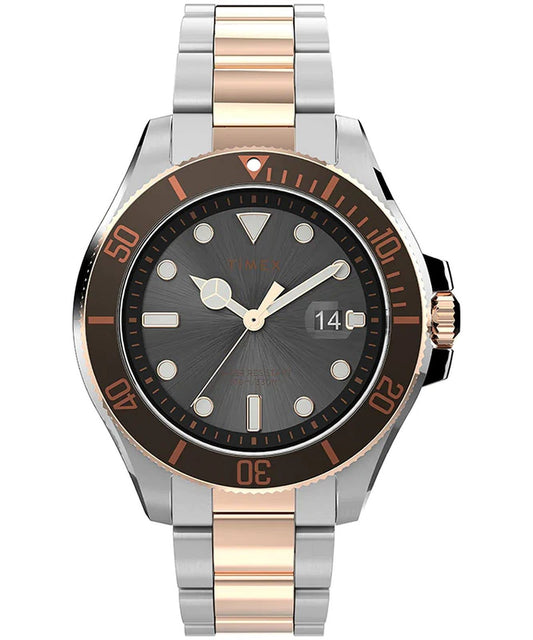 Timex Men's Analogue Watch Harborside Coast - Multicolour/Silver