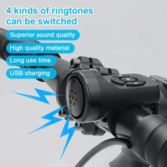 MAKINGTEC Electric Bike Horn, Electronic Bicycle Bell, 140DB Bike Horn for Adults, 4 Sound Modes Waterproof Horn for Bike, Waterproof Bicycle Accessories for Adults Kids Mountain Bike Bells Whistle