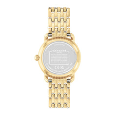COACH WOMEN'S GOLD DIAL IONIC PLATED THIN GOLD STEEL BRACELET WATCH - 14504370