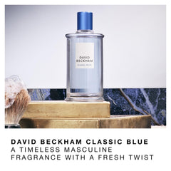 David Beckham Classic Blue Eau de Toilette For Him- Men's Fragrance, David Beckham Fragrance, Citrusy, Woody Scent - 100ml (3.5oz)