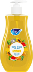 Fine Hand Wash, 450ml Bottle, Tropical Fruits Scent Hand Wash Liquid, Keeps your Hands Feeling Fresh and Clean