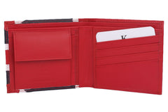 K London Exclusive Union Jack Men's Wallet (Red,White & Blue) (651_RED)