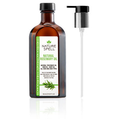 Nature Spell Rosemary Oil for Hair with Easy Pump Oil Dispenser 150ml Rosemary Oil for Hair Growth, Treat Dry, Damaged Hair to Fight Hair Loss with