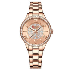 Curren 9084 Fashion Casual Luxury Quartz Women's Watches Waterproof Automatic Watches Original Design Elelgant Lover's Gift Diamond Gold Women's Watch - ROSE
