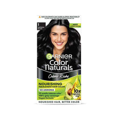 Garnier Naturals Creme Hair Color (Natural Black,70ml and 60g)