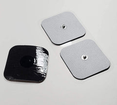 HARPIMER TENS Unit Electrode Pads Tens Electrodes 5x5cm for TENS EMS Digital Therapy Machine Body Massager 2"X2" with 3.5mm snap connectors (20 pieces)