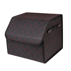 CONRAL Collapsible Car Trunk Organizer and Storage Box, Perfect for SUV, Auto, Vehicle, Family Vans, Travel and Camp, S/M/L, 32L/46L/65L,Black-S