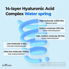 ISNTREE Ultra-low Molecular Hyaluronic acid Serum 50ml 1.69 fl.oz. | Quick absorbing Hyaluronic acid serum | Deeply hydrates and smoothens the skin