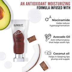 Insight Cosmetics Lip Cream| Hydro Filling Technology with Antioxidan Moisturising| With benefits of Avocado Oil & Coconut Oil| 5.5 gm(LG56-12)