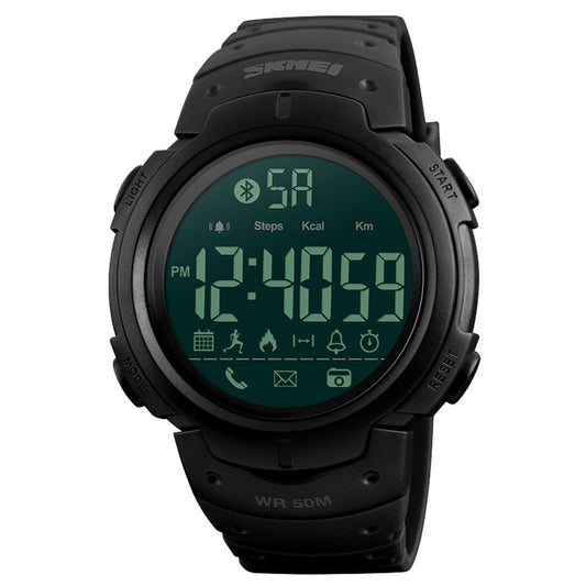 Men's Sport Smart Watch SKMEI Brand Pedometer Remote Camera Calorie Bluetooth Smartwatch Reminder Digital Wristwatches -Black