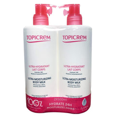 Topicrem Ultra-Moisturizing Body Milk - 2 x 500ml